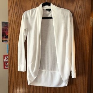 white lightweight cardigan